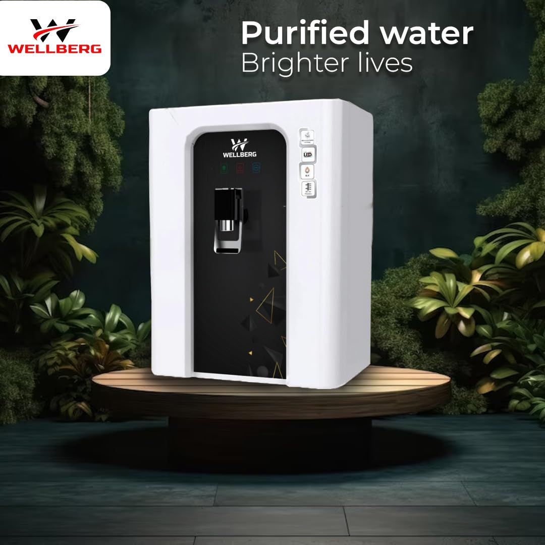 Wellberg Star RO+UV+UF,+ Copper + Alkaline 12L water purifier Fully Automatic Function and Best For Home and Office