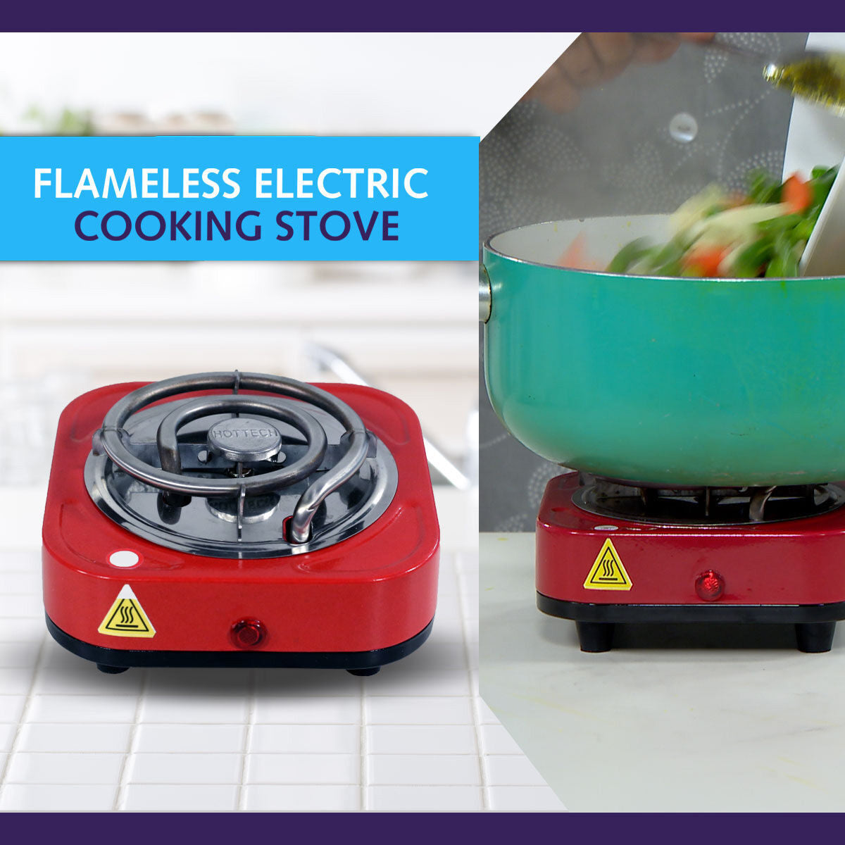 Flameless Electric Cooking stove | 500 watt | Fast Heating – WELLBERG