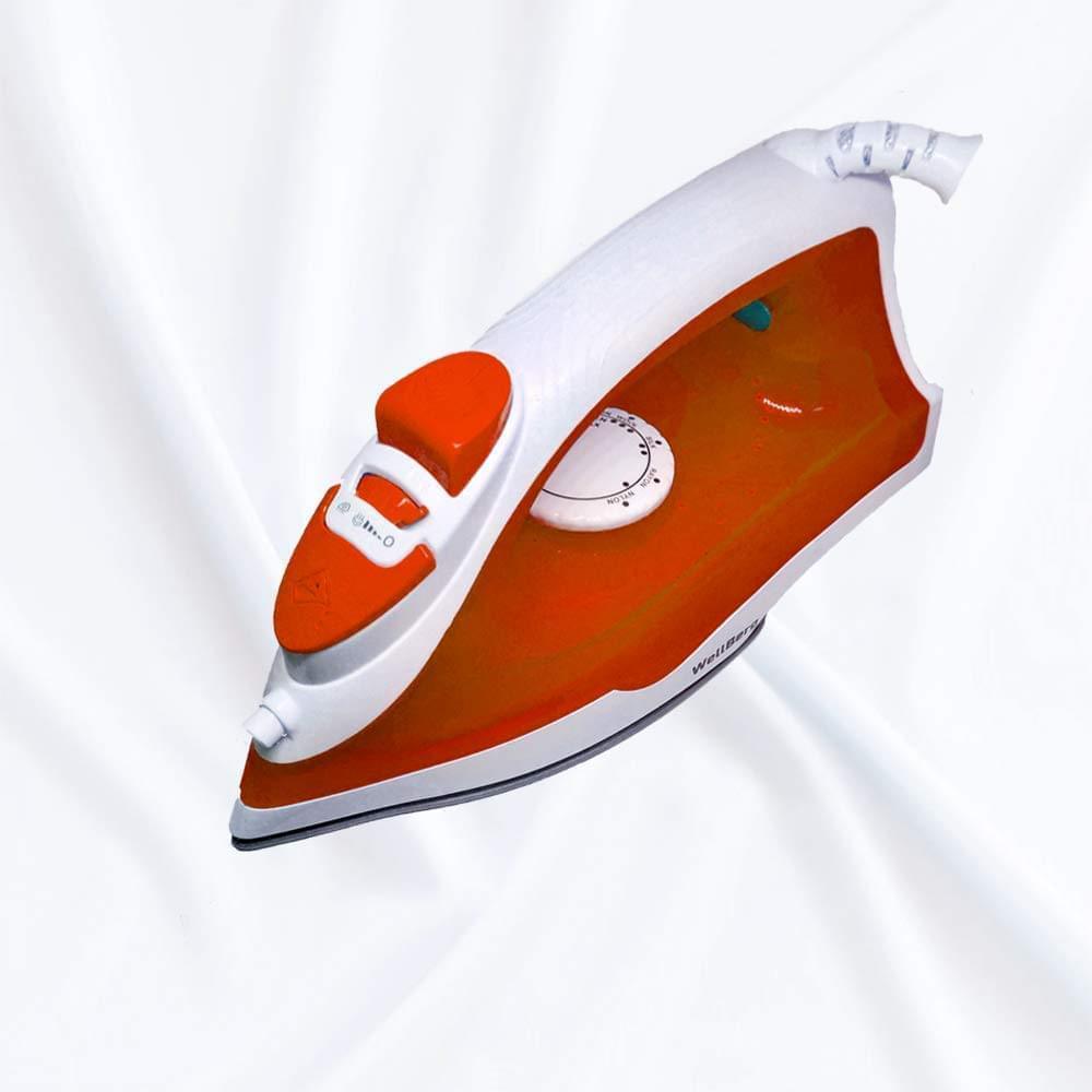 Wellberg Stream Iron 1300 watt (Thermostatic Electric Steam Iron with ABS) Guarantees Safety - WELLBERG