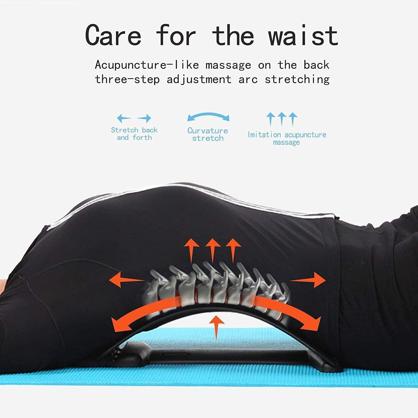Wellberg Back Stretcher for Spinal Pain Relief | Back Pain Relief Product | Lumber Support | Spinal Curve Back Relaxion Device | Chiro Board | Spinal Curve Back Relaxation Device - WELLBERG