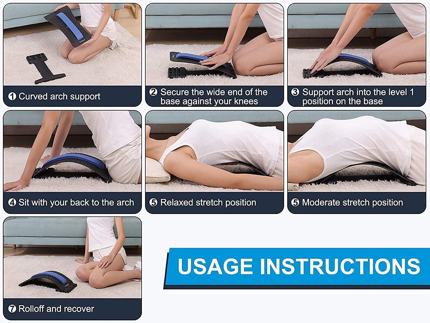 Lower Back Pain Relief Treatment Stretcher Chronic Lumbar Support