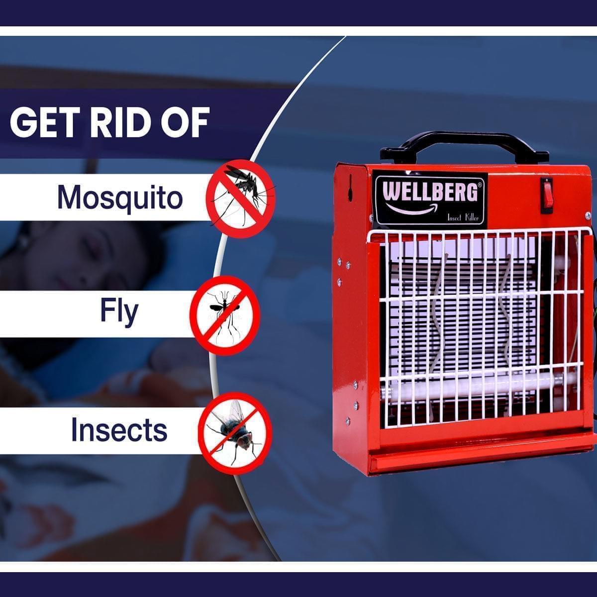 Wellberg Electric Insect & Mosquito Killer Machine 9 inch Red - WELLBERG