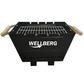 Wellberg Charcoal Grill Barbecue, Metal Leg with 4 Skewers - WELLBERG