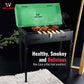 Wellberg Premium Xl Charcoal Barbeque Grill With Lid - WELLBERG