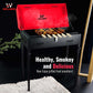 Wellberg Premium Xl Charcoal Barbeque Grill With Lid ( Red ) - WELLBERG